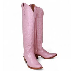 Tanner Mark Snip Toe Knee High Leather Lavender Women’s size 7 NEW!!!